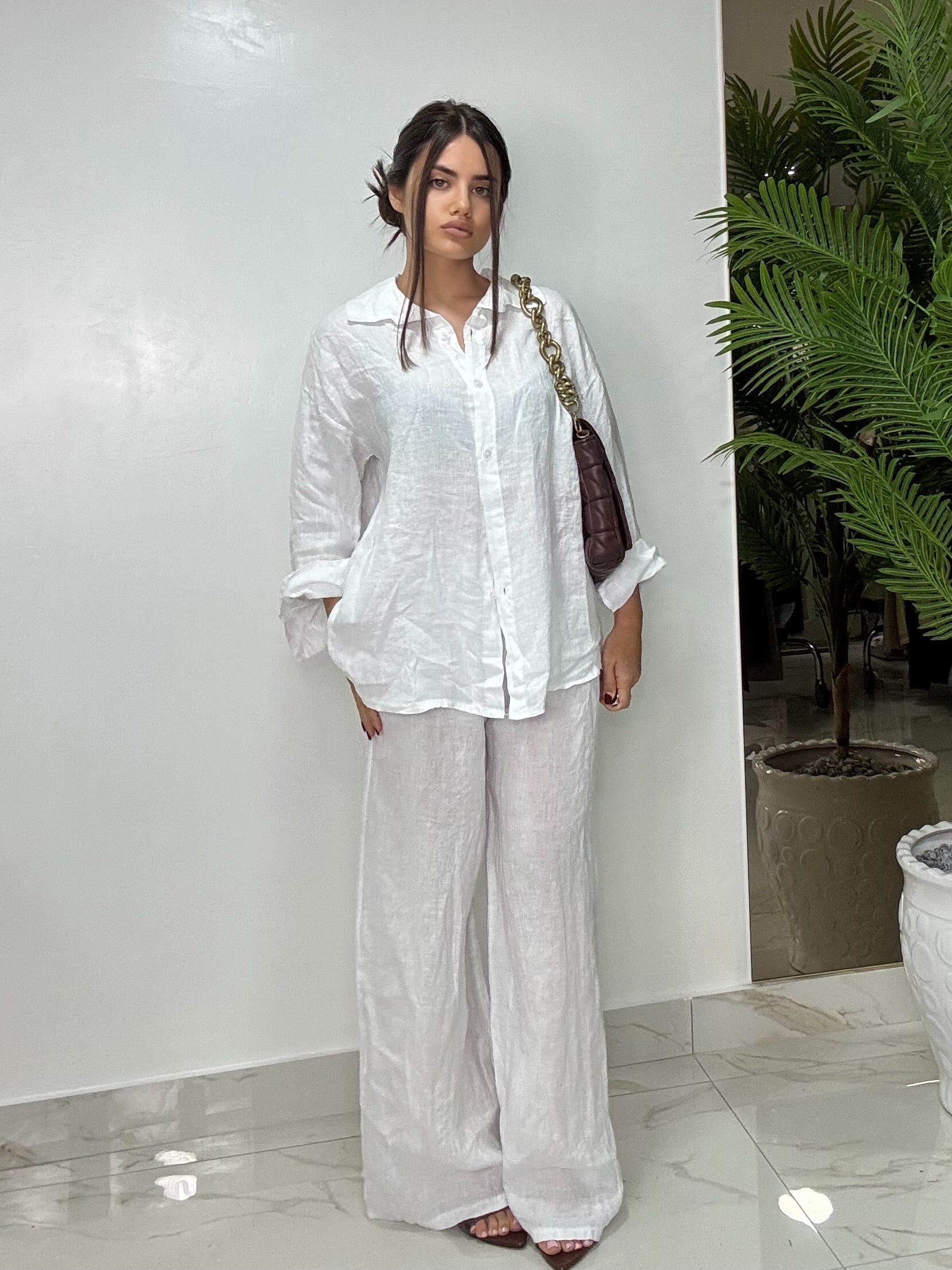 Pantalone 100% Lino