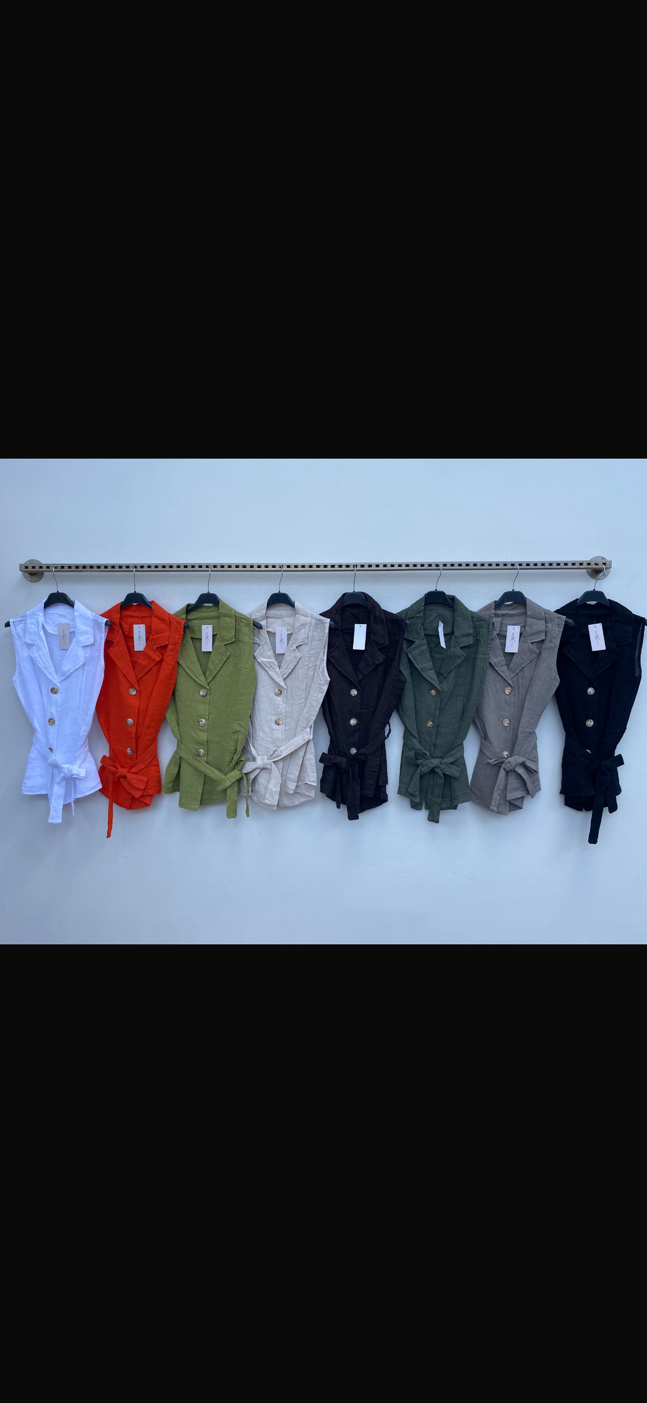 Gilet 100% Lino